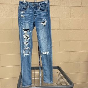 Denim , jeans with holes